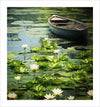 Transport yourself to a serene world with our Boat in the Pond fine art print. Featuring exquisite details and vivid colors, this print is a tasteful addition to any room. Immerse yourself in the beauty of nature and elevate your space with a touch of sophistication.