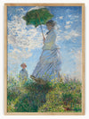 Immerse yourself in the tranquil beauty of this artwork titled "Graceful Walk." In this serene scene, a woman gracefully strolls with a parasol in hand, elegantly dressed in flowing white, while her young child walks by her side. The lush greenery and blooming wildflowers create a picturesque setting, and the bright blue sky, dotted with fluffy clouds, adds to the sense of peace and joy. The artist has captured a moment of pure, everyday bliss, highlighting the harmony between nature and human interaction. 