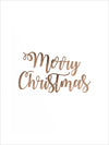 Merry Christmas Typography Art Print