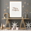 Merry Christmas Typography Art Print