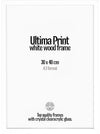 White Wood Frame 30x40