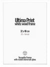 White Wood Frame 32x48